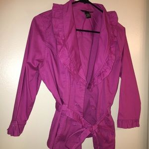 Millenium Cute hot pink jacket SZ L NWOT Top